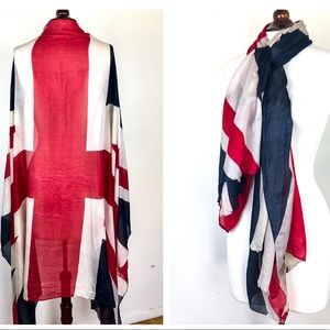 Union Jack British Flag Blanket Scarf Shawl Wrap